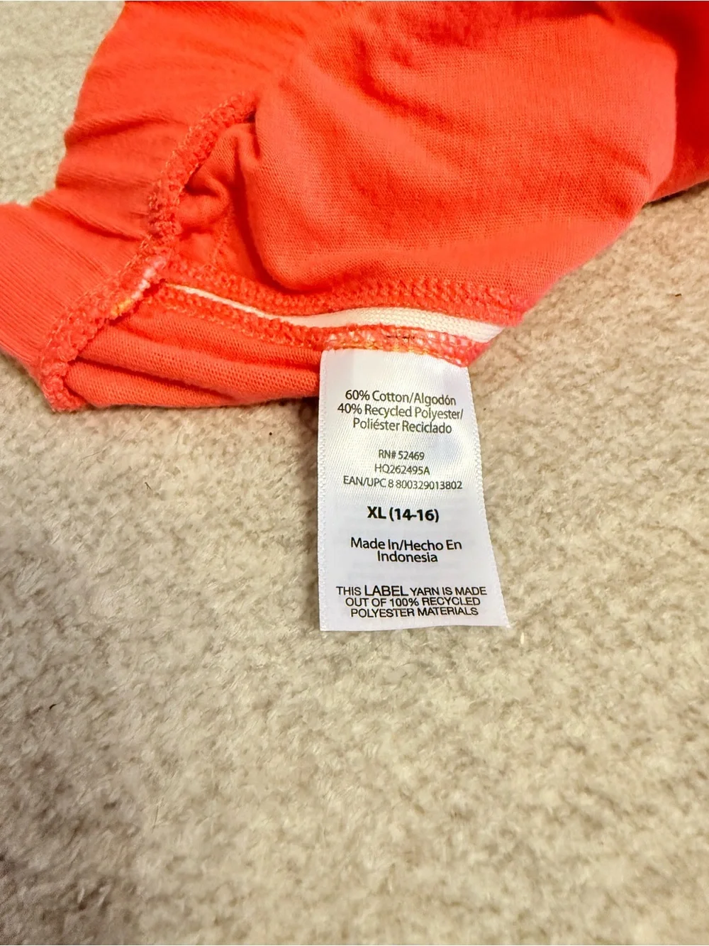 Coral Red Athletic Running Shorts – Girls XL (14/